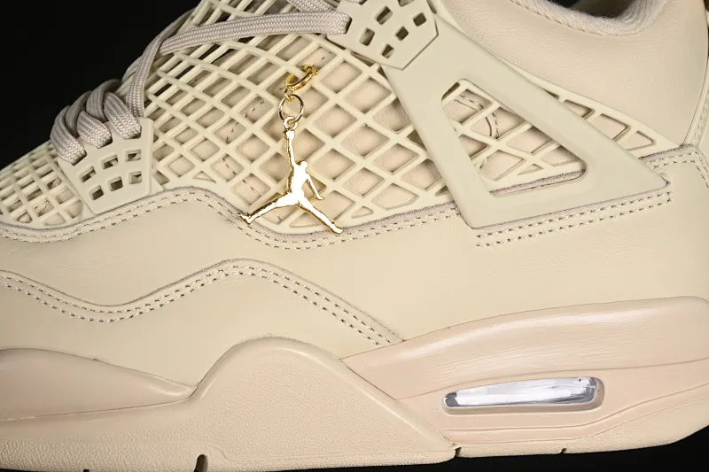All categories Air Jordan Jordan series basketball shoes Air Jordan 4 Air Jordan 4 NET "Rattan" AJ4 Joe 4 soft and elegant rattan color cultural basketball shoes FN7251-200